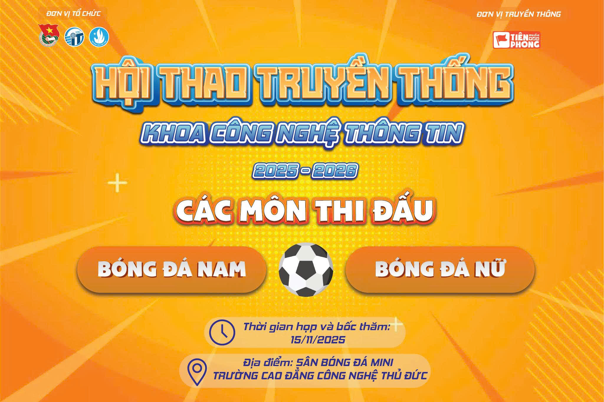 Chính Thức Mở Cổng: Hội Thao Truyền Thống Cho Sinh Viên Khoa CNTT 2025-2026 Đã Trở Lại!